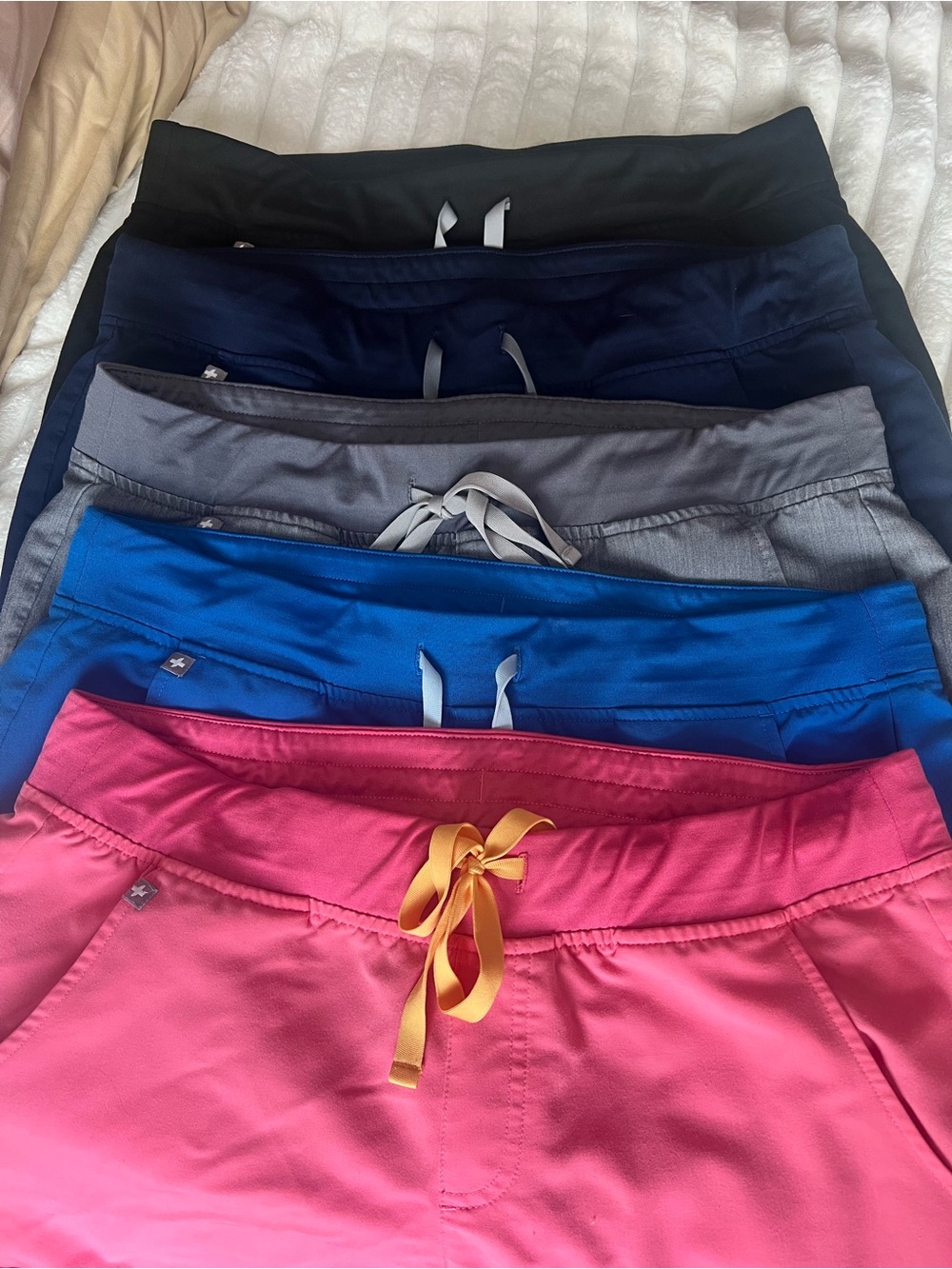 Figs Jogger in Pink, Royal Blue, Gray, Navy & Black
